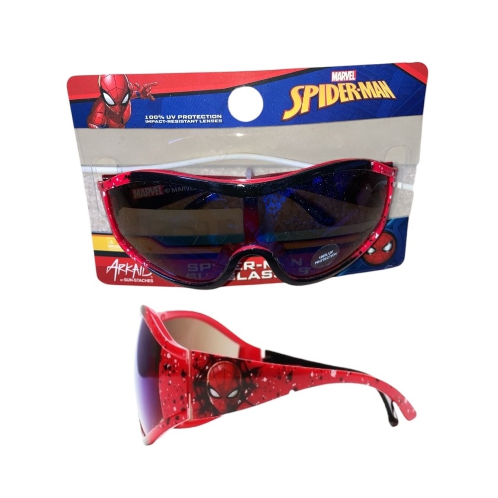 Marvel Spider Man Sports Wrap Paint Splatter Sunglasses